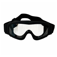 Защитные тактические очки (прозрачные линзы) черные