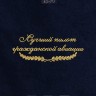 Полотенце "лучший пилот гражданской авиации" 40х70см синее - Полотенце "лучший пилот гражданской авиации" 40х70см синее
