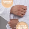 Халат с вышивкой имени Клим (белый) - Халат с вышивкой имени Клим (белый)