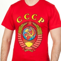 Футболка с надписью и гербом СССР
