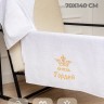 Полотенце махровое "князь Гордей" 70х140 см белое - Полотенце махровое "князь Гордей" 70х140 см белое