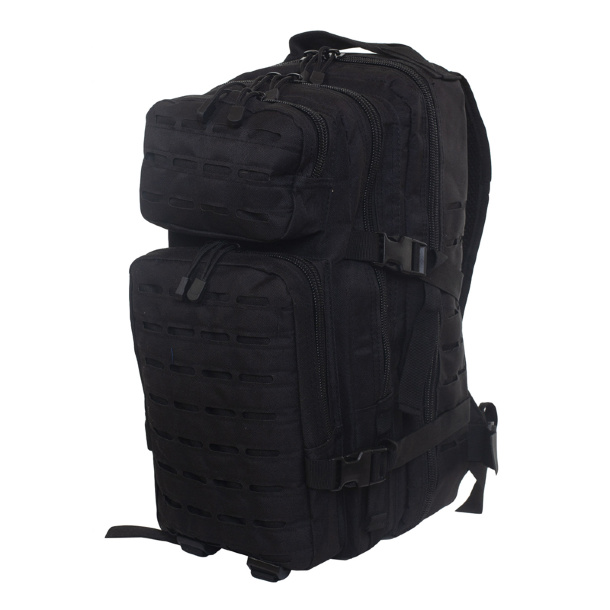 Универсальный тактический рюкзак для города и активного отдыха (25 литров, черный) 