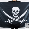 Чёрный флаг с черепом и саблями - Чёрный флаг с черепом и саблями