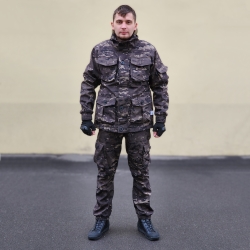 Камуфляжный костюм на флисе, рип-стоп