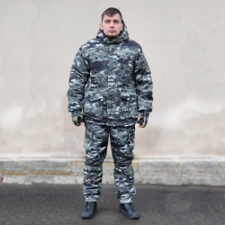 Костюм камуфляжный зимний, рип-стоп