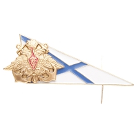 Уголок на берет Андреевский флаг с орлом